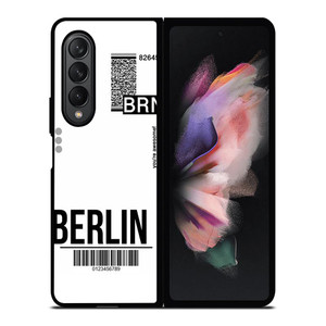 BERLIN BOARDING PASS Samsung Galaxy Z Fold 3 Case Cover