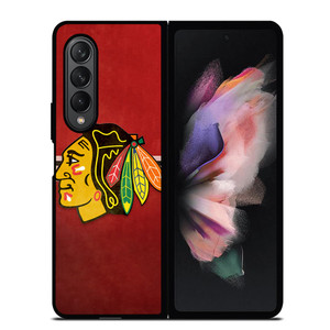 CHICAGO BLACK HAWKS RED LOGO Samsung Galaxy Z Fold 3 Case Cover