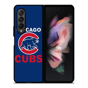 CHICAGO CUBS BLUE RED LOGO BASEBALL Samsung Galaxy Z Fold 3 Case Cover