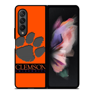 CLEMSON TIGERS UNIVERSITY PAW LOGO Samsung Galaxy Z Fold 3 Case Cover