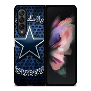 DALLAS COWBOYS BLUE METAL SYMBOL Samsung Galaxy Z Fold 3 Case Cover