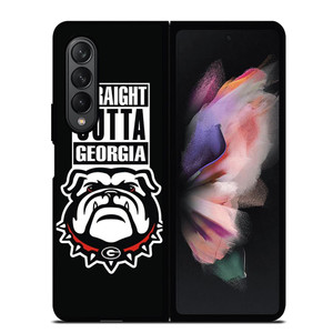 GEORGIA BULLDOGS UGA STRAIGHT OUTTA Samsung Galaxy Z Fold 3 Case Cover