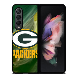 GREEN BAY PACKERS ART FOOTBALL Samsung Galaxy Z Fold 3 Case Cover