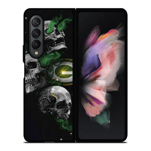 GREEN BAY PACKERS SKULLS AREA Samsung Galaxy Z Fold 3 Case Cover