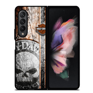 HARLEY DAVIDSON MOTORCYCLE CAMO Samsung Galaxy Z Fold 3 Case Cover