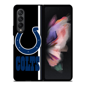 INDIANAPOLIS COLTS STRIPS LOGO NFL FOOTBALL Samsung Galaxy Z Fold 3 Case Cover INDIANAPOLIS COLTS STRIPS LOGO NFL FOOTBALL Samsung Galaxy Z Fold 3 Case Cover