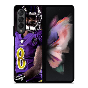 LAMAR JACKSON BALTIMORE RAVENS SIGNATURE Samsung Galaxy Z Fold 3 Case Cover LAMAR JACKSON BALTIMORE RAVENS SIGNATURE Samsung Galaxy Z Fold 3 Case Cover