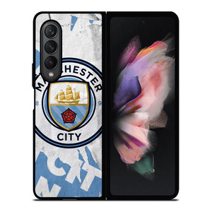 MANCHESTER CITY FOOTBALL ART LOGO Samsung Galaxy Z Fold 3 Case Cover