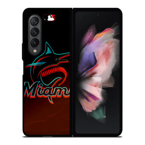 MIAMI MARLINS MLB BASEBALL TEAM LOGO Samsung Galaxy Z Fold 3 Case Cover