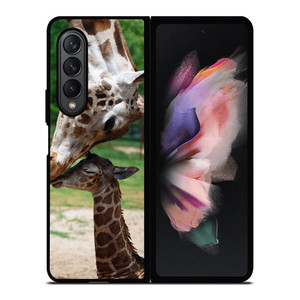 MOM AND BABY GIRAFFE Samsung Galaxy Z Fold 3 Case Cover