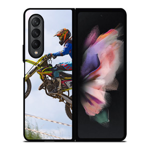 MOTOR CROSS STUNT ACTION Samsung Galaxy Z Fold 3 Case Cover