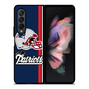 NEW ENGLAND PATRIOTS STRIPS HELMET Samsung Galaxy Z Fold 3 Case Cover