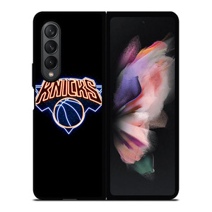 NEW YORK KNICKS NEON LOGO Samsung Galaxy Z Fold 3 Case Cover
