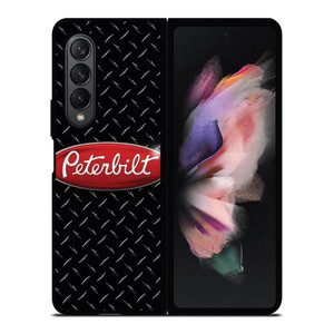 PETERBILT TRUCK PLATE BLACK Samsung Galaxy Z Fold 3 Case Cover