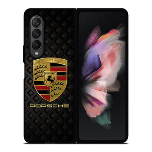 PORSCHE CAR LOGO ICON Samsung Galaxy Z Fold 3 Case Cover PORSCHE CAR LOGO ICON Samsung Galaxy Z Fold 3 Case Cover