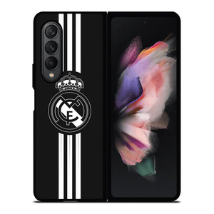 REAL MADRID FC LOGO BLACK WHITE Samsung Galaxy Z Fold 3 Case Cover