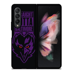 STRAIGHT OUTTA BALTIMORE RAVENS Samsung Galaxy Z Fold 3 Case Cover STRAIGHT OUTTA BALTIMORE RAVENS Samsung Galaxy Z Fold 3 Case Cover