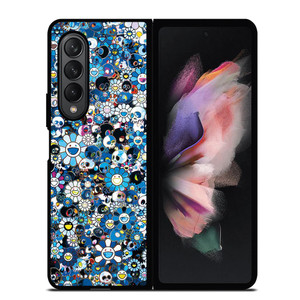 TAKASHI MURAKAMI FLOWERS BLUE Samsung Galaxy Z Fold 3 Case Cover TAKASHI MURAKAMI FLOWERS BLUE Samsung Galaxy Z Fold 3 Case Cover