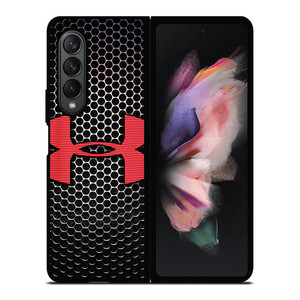 UNDER ARMOUR BLACK SYMBOL RED Samsung Galaxy Z Fold 3 Case Cover