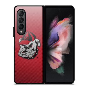 UNIVERSITY OF GEORGIA BULLDOGS UGA RED HAT Samsung Galaxy Z Fold 3 Case Cover