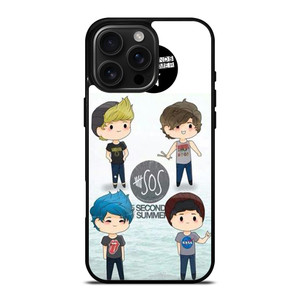 5 SECONDS OF SUMMER 5SOS CARTOON iPhone 16 Pro Max Case