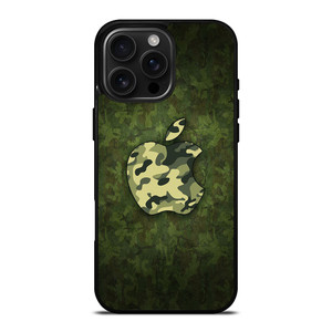 APPLE LOGO CAMO GREEN iPhone 16 Pro Max Case APPLE LOGO CAMO GREEN iPhone 16 Pro Max Case