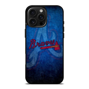 ATLANTA BRAVES A BASEBALL LOGO iPhone 16 Pro Max Case ATLANTA BRAVES A BASEBALL LOGO iPhone 16 Pro Max Case