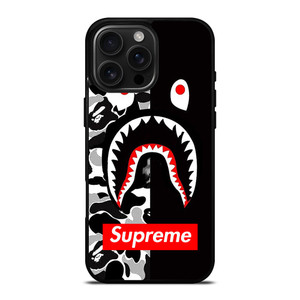 BAPE SHARK SUPREME SIDE iPhone 16 Pro Max Case BAPE SHARK SUPREME SIDE iPhone 16 Pro Max Case