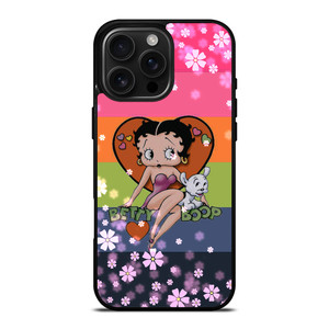 BETTY BOOP PINK FLOWER iPhone 16 Pro Max Case BETTY BOOP PINK FLOWER iPhone 16 Pro Max Case