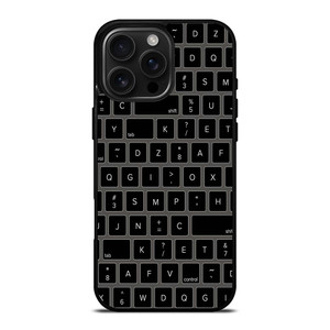BLACK KEYBOARD PATTERN iPhone 16 Pro Max Case BLACK KEYBOARD PATTERN iPhone 16 Pro Max Case