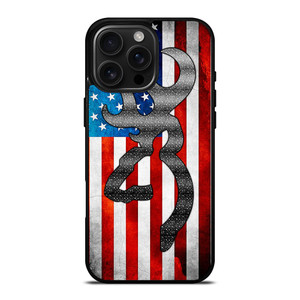 BROWNING CAMO AMERICAN FLAG iPhone 16 Pro Max Case BROWNING CAMO AMERICAN FLAG iPhone 16 Pro Max Case