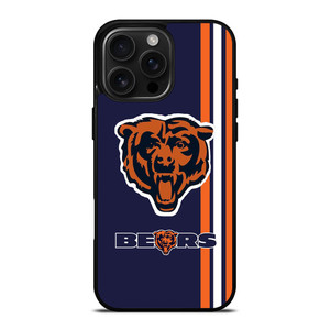 CHICAGO BEARS STRIPS ICON iPhone 16 Pro Max Case CHICAGO BEARS STRIPS ICON iPhone 16 Pro Max Case
