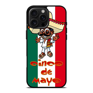 CINCO DE MAYO CARTOON iPhone 16 Pro Max Case CINCO DE MAYO CARTOON iPhone 16 Pro Max Case