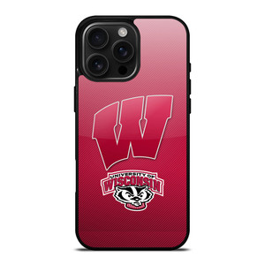 CLUB WISCONSIN BADGER LOGO iPhone 16 Pro Max Case CLUB WISCONSIN BADGER LOGO iPhone 16 Pro Max Case