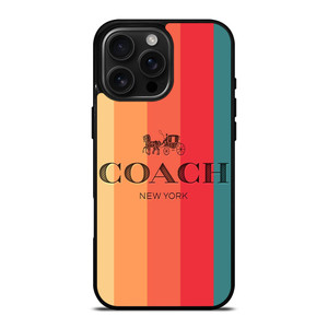 COACH NEW YORK STRIPES 2 iPhone 16 Pro Max Case