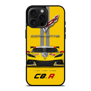 CORVETTE C8 R YELLOW iPhone 16 Pro Max Case