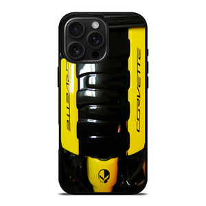 CORVETTE ENGINE YELLOW iPhone 16 Pro Max Case