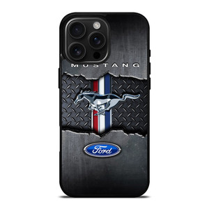 FORD MUSTANG METAL LOGO EMBLEM iPhone 16 Pro Max Case FORD MUSTANG METAL LOGO EMBLEM iPhone 16 Pro Max Case