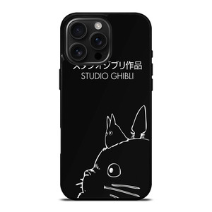 GHIBI STUDIO TOTORU SIMPLE BLACK iPhone 16 Pro Max Case