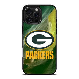 GREEN BAY PACKERS ART FOOTBALL iPhone 16 Pro Max Case