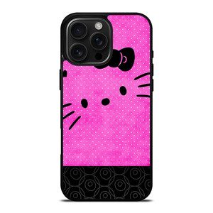 HELLO KITTY PINK BLACK iPhone 16 Pro Max Case