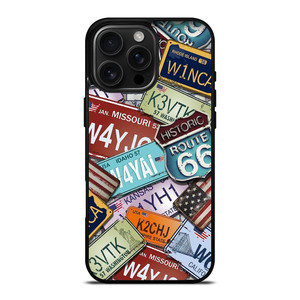HISTORICAL ROUTE 66 NUMBER PLATE iPhone 16 Pro Max Case