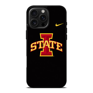IOWA STATE FOOTBALL BLACK WALLPAPER iPhone 16 Pro Max Case
