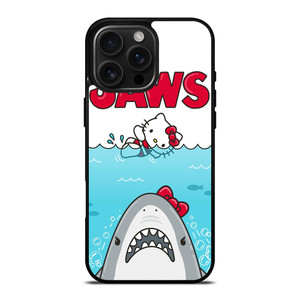 JAWS SHARK HELLO KITTY iPhone 16 Pro Max Case