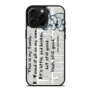 LILO AND STITCH QUOTES Disney iPhone 16 Pro Max Case LILO AND STITCH QUOTES Disney iPhone 16 Pro Max Case