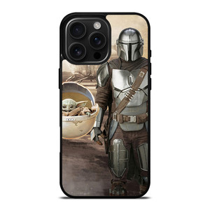MANDALORIAN AND BABY YODA SHIP iPhone 16 Pro Max Case