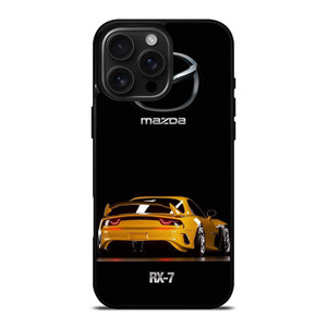 MAZDA RX7 YELLOW CARS iPhone 16 Pro Max Case MAZDA RX7 YELLOW CARS iPhone 16 Pro Max Case