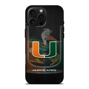 MIAMI HURRICANES UM 3 iPhone 16 Pro Max Case