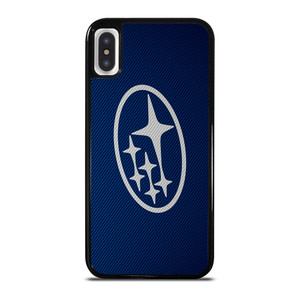 SUBARU LOGO BLUE CARBON iPhone X / XS Case