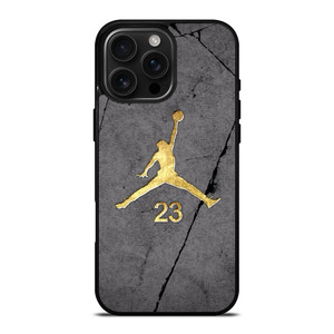 NIKE AIR JORDAN LOGO GOLD iPhone 16 Pro Max Case NIKE AIR JORDAN LOGO GOLD iPhone 16 Pro Max Case